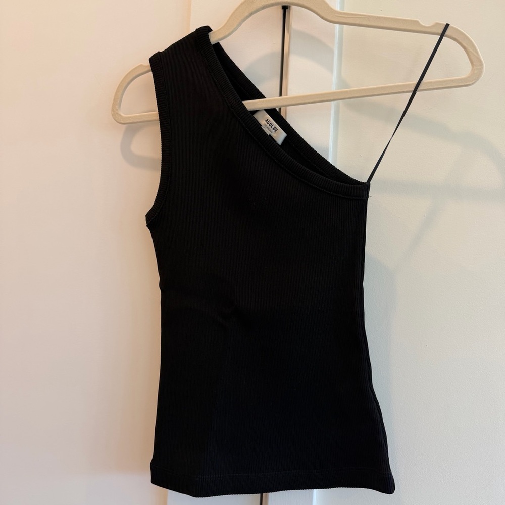Agolde Black Asymmetrical Camisole